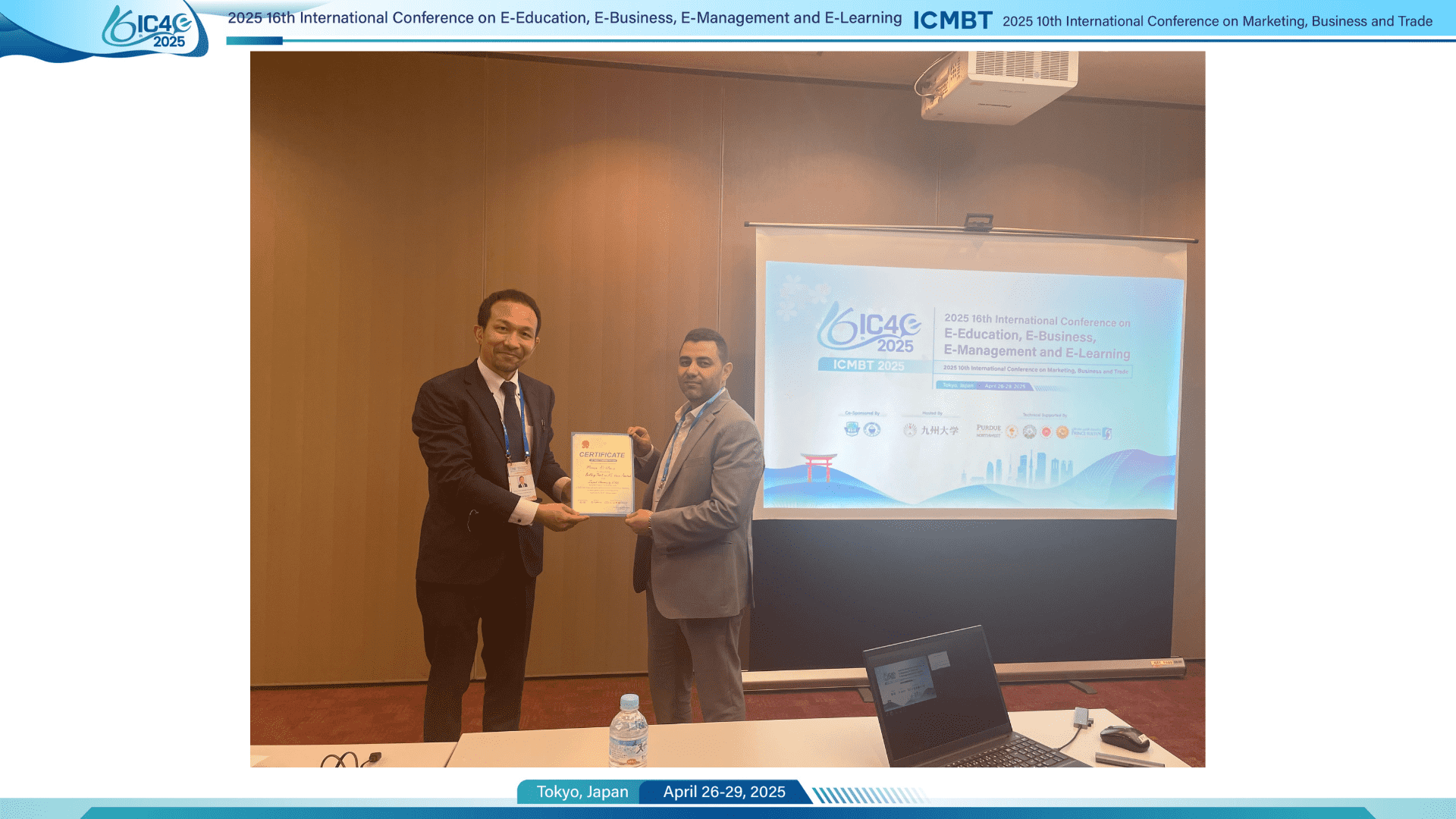 Best Presentation Award Winner - Onsite Session 3